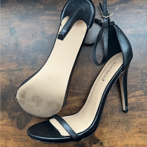 Black High Heel Stiletto Sandals (size 10.5) - Picture 5 of 5
